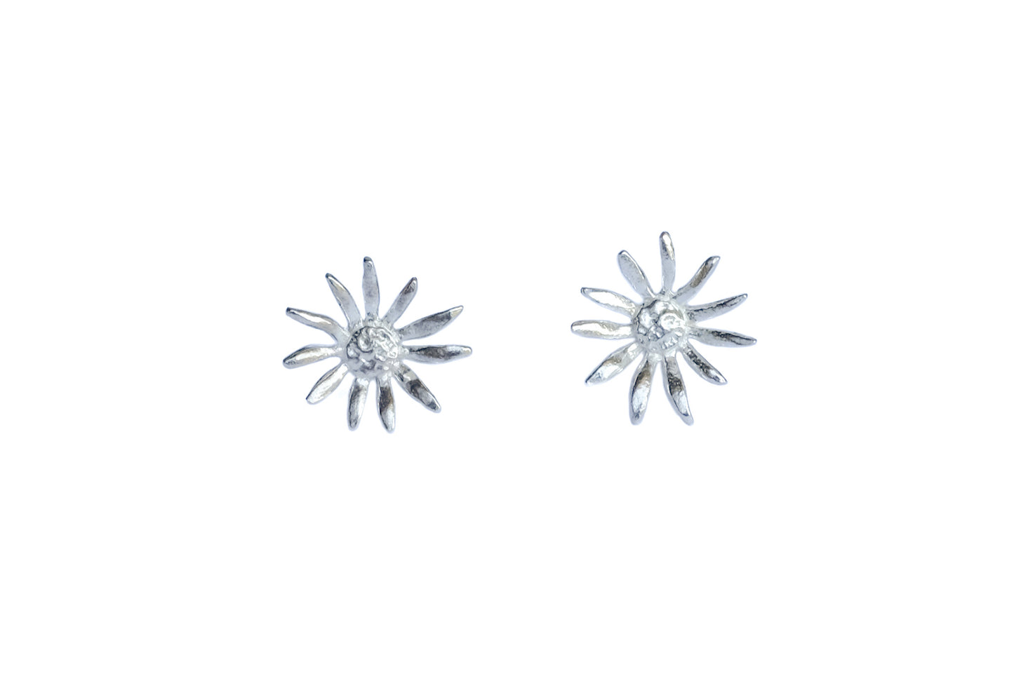 Flannel Flower Stud - Sterling Silver