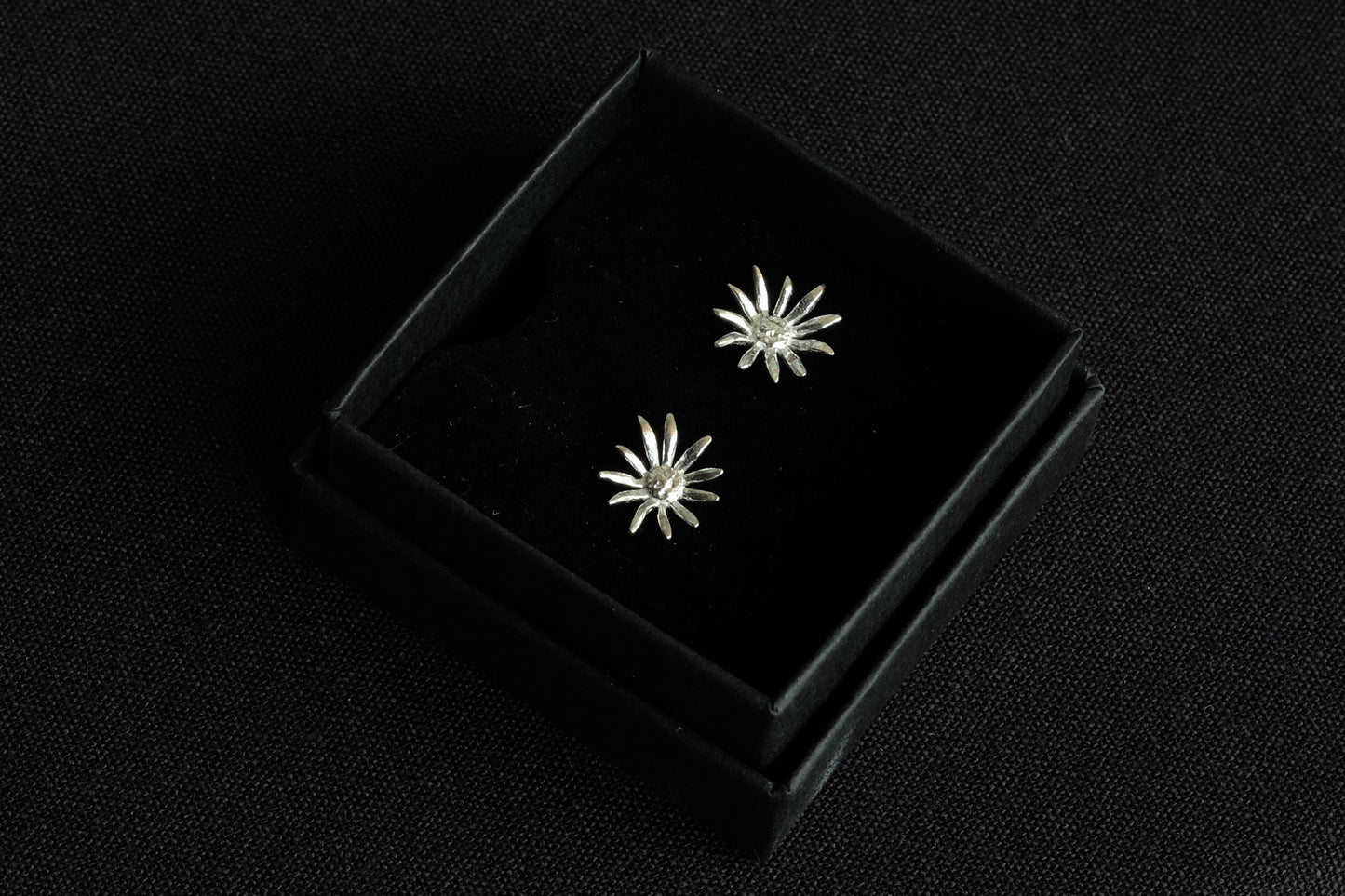 Flannel Flower Stud - Sterling Silver