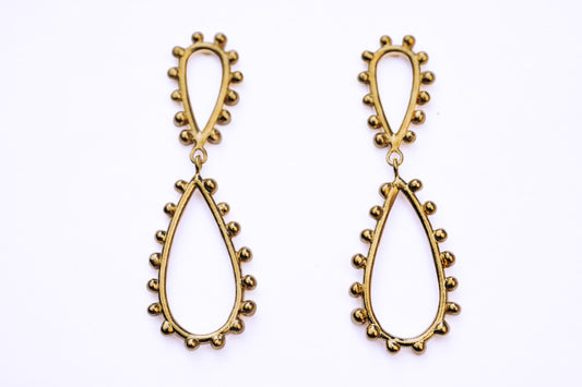 Dot Teardrop - Gold Vermeil